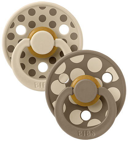 BIBS Studio Colour Sutter - Str. 3 - Rund - 2-pak - Vanilla/Dark