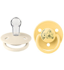 BIBS x Moomin De Lux Sutter - 2-pak - Silikone - Ivory/Pale Butt
