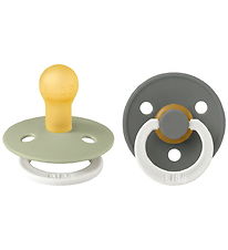 BIBS Colour Natsutter - Str. 1 - Rund - 2-pak - Sage/Pine