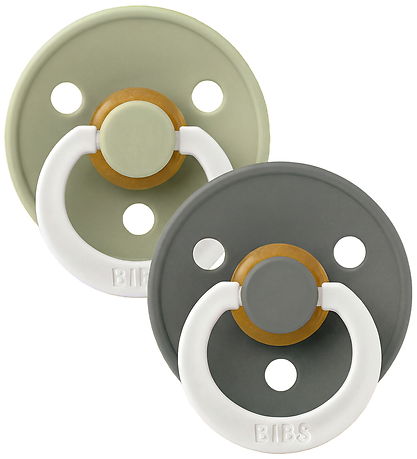 BIBS Colour Natsutter - Str. 1 - Rund - 2-pak - Sage/Pine