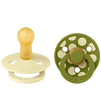 BIBS Studio Colour Pacifiers - Size 2 - Round - 2-Pack - Luna/Wa