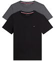 Tommy Hilfiger T-shirts - 2-pak - Sort/Mørkegråmeleret
