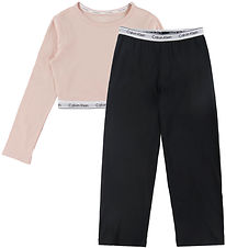 Calvin Klein Pyjama Set - Spanish Villa/Black/Pink