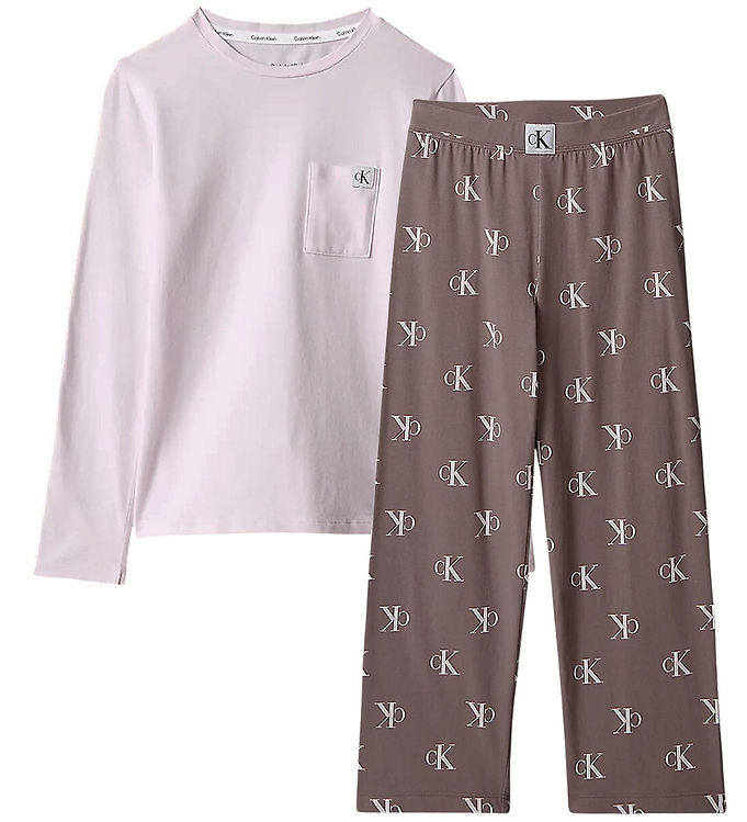 Calvin Klein Nattøj - Orchid Ice/Iron AOP