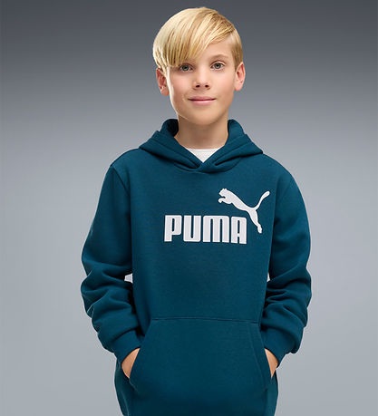 Puma Hættetrøje - ESS No. 1 Logo - Midnight Petrol