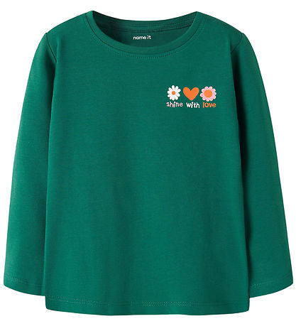 Name It Bluse - NmfLinlas - Evergreen