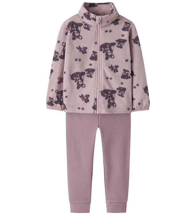 Name It Fleecesæt - NmnSpektra - Violet Ice/Deer