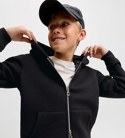 Jack & Jones Cardigan m. Hætte - Noos - JcoLegacy - Black