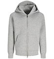 Jack & Jones Cardigan m. Hætte - Noos - JcoLegacy - Light Grey M