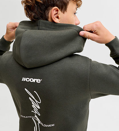 Jack & Jones Hættetrøje - JcoClub - Peat/JJ
