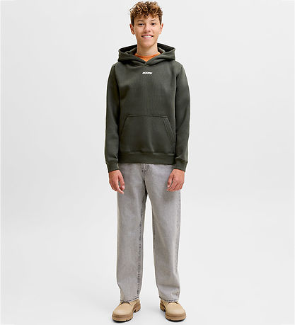 Jack & Jones Hættetrøje - JcoClub - Peat/JJ