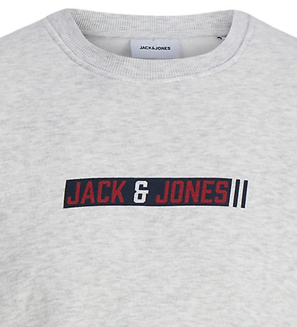 Jack & Jones Sweatshirt - JjMunk - White Melange