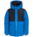 Jack &Jones Dynejakke - JcoSpeed - Imperial Blue/Black Blocking 