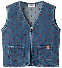 Lil' Atelier Waistcoat - NmfLiva - Dark Blue Denim/Hearts