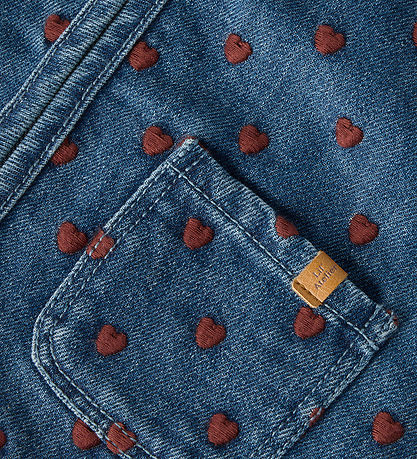 Lil Atelier Vest - NmfLiva - Dark Blue Denim/Hearts