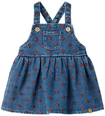 Lil' Atelier Overalls - NbfLiva - Dark Blue Denim/Hearts