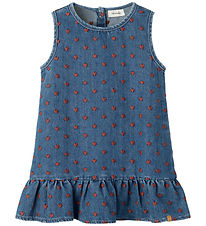 Lil Atelier Kjole - NmfLiva - Dark Blue Denim/Hearts