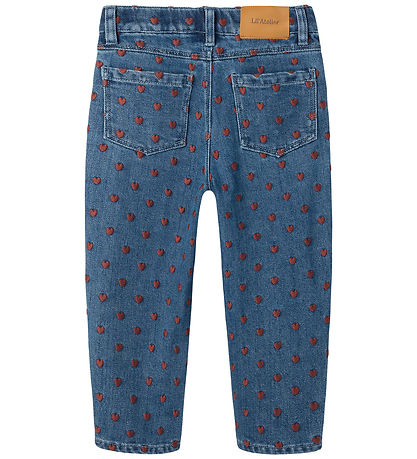 Lil Atelier Jeans - Loose - NmfLiva - Dark Blue Denim/Hearts