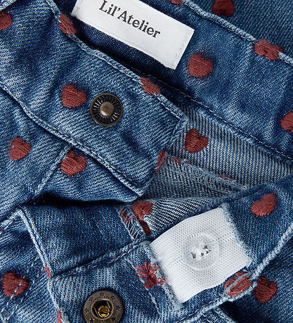 Lil Atelier Jeans - Loose - NmfLiva - Dark Blue Denim/Hearts