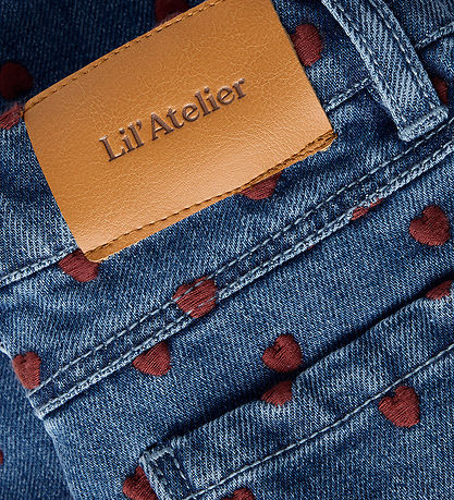 Lil Atelier Jeans - Loose - NmfLiva - Dark Blue Denim/Hearts