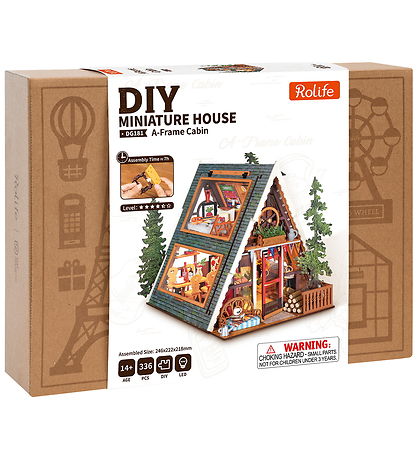 Rolife Miniature-diorama - DIY - A-Frame Cabin DG181 - 336 Dele