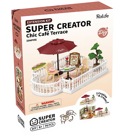 Rolife Miniature-diorama - DIY - Chic Café Terrace DWP09 - 76 De