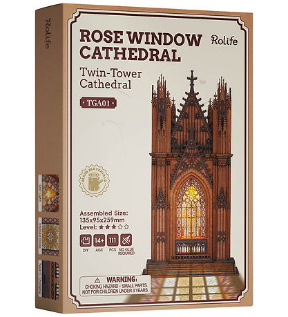 Rolife Miniature-diorama - DIY - Rose Window Cathedral - Twin-To