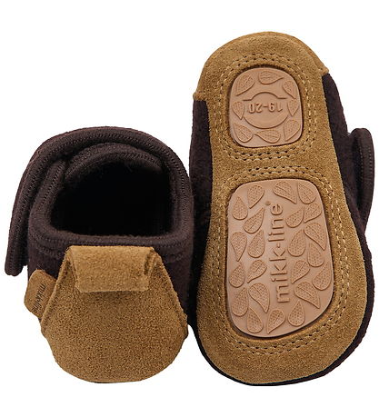 Mikk-Line Hjemmesko - Prewalker Uld - Raisin