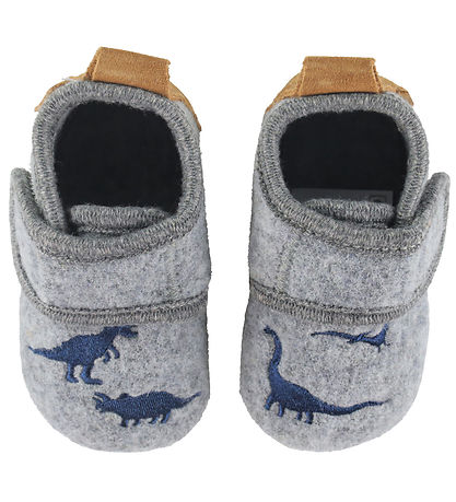 Mikk-Line Hjemmesko - Prewalker Uld - Dino