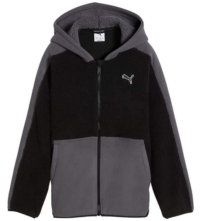 Puma Fleecejakke - Teddy - ESS Elevated - Sort
