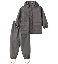 Wheat Regntøj - PU - Ola - Dark Charcoal