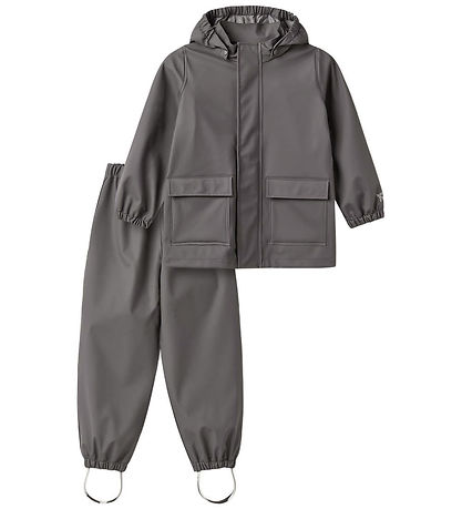 Wheat Regntøj - PU - Ola - Dark Charcoal