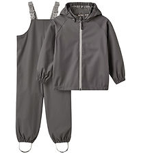 Wheat Regntøj m. Seler - PU - Charlie - Dark Charcoal