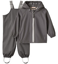 Wheat Regntøj m. Seler - Charlie - Dark Charcoal