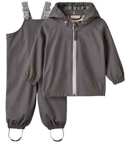 Wheat Regntøj m. Seler - Charlie - Dark Charcoal