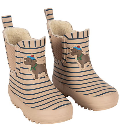 Konges Sløjd Termostøvler - Roi - Kort - Stripe La Mer
