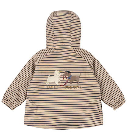 Konges Sløjd Regntøj m/u Seler/Fleece - PU - Rainy Palme Dog - S