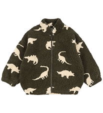 Konges Sløjd Fleecejakke - Teddy - Jody - Dino Silhouette