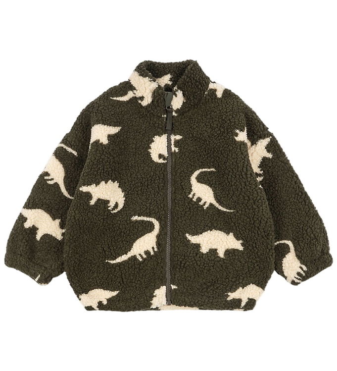 Konges Sløjd Fleecejakke - Teddy - Jody - Dino Silhouette