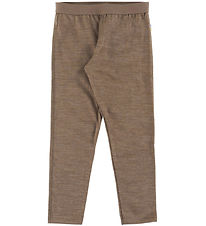 Joha Leggings - Uld/Silke - Brun
