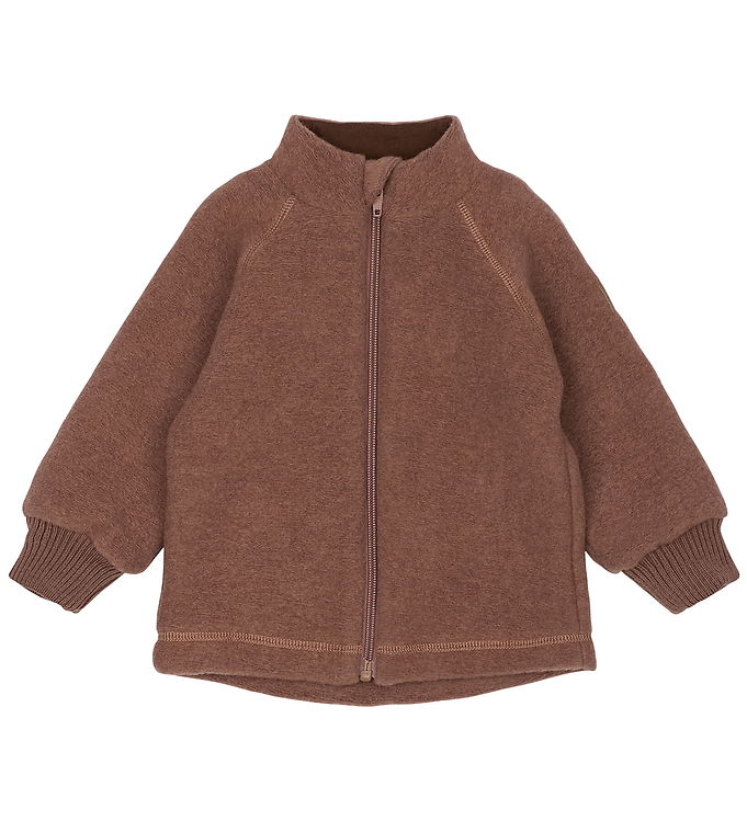 Mikk-Line Cardigan - Uld/Bomuld - Burlwood