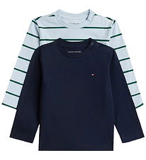 Tommy Hilfiger Blouses - 2-Pack - Sky Blue Stripes