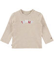 Tommy Hilfiger Bluse - Gentle Gold Heather m. Print