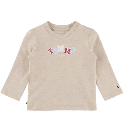 Tommy Hilfiger Bluse - Gentle Gold Heather m. Print