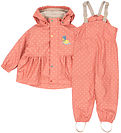 Konges Sløjd Regntøj m/u Seler/Fleece - PU - Rainy Palme Ducklin