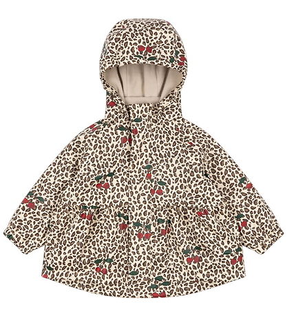 Konges Sløjd Regntøj m/u Seler/Fleece - PU - Rainy Palme - Leo C