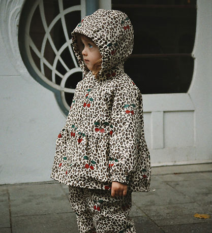 Konges Sløjd Regntøj m/u Seler/Fleece - PU - Rainy Palme - Leo C