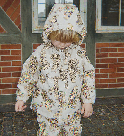 Konges Sløjd Regntøj m/u Seler/Fleece - PU - Rainy Palme - Panth