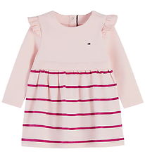 Tommy Hilfiger Kjole - Essential - Whimsy Pink Stripe