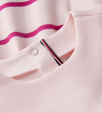 Tommy Hilfiger Kjole - Essential - Whimsy Pink Stripe